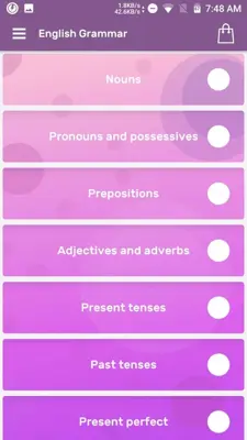 Learn English Grammar android App screenshot 0