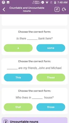 Learn English Grammar android App screenshot 3